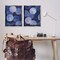 Stupell Industries Abstract Blue Purple Circle Bubbles 2 pc Framed Floater Canvas Wall Art Set Design by Grace Popp